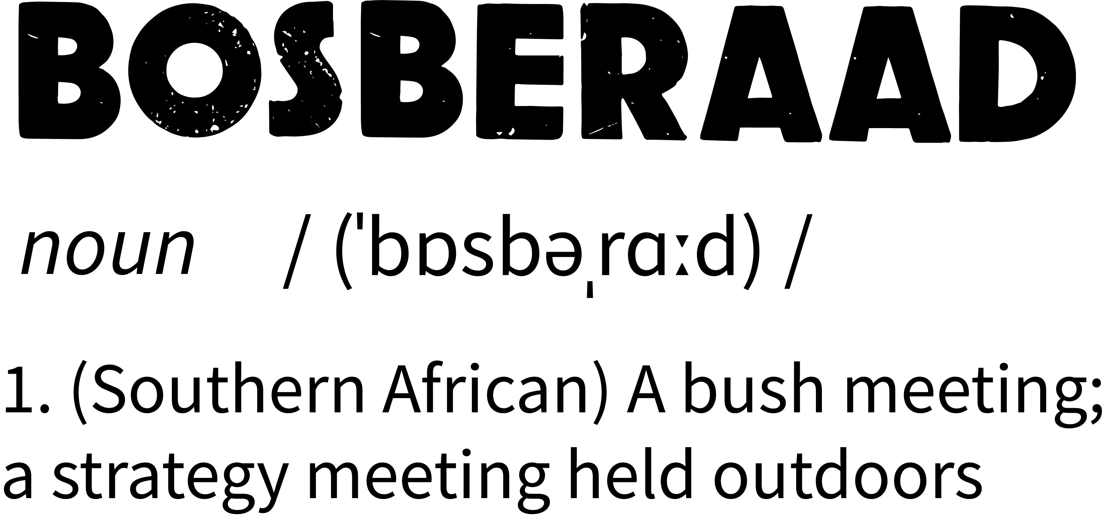 Middel 1bosberaad noun